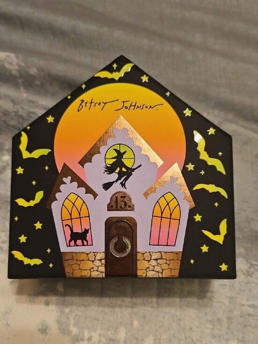NWT Betsey Johnson Halloween 3 Pair Stud Earrings Pumpkin Bat Candy Corn - Picture 2 of 3